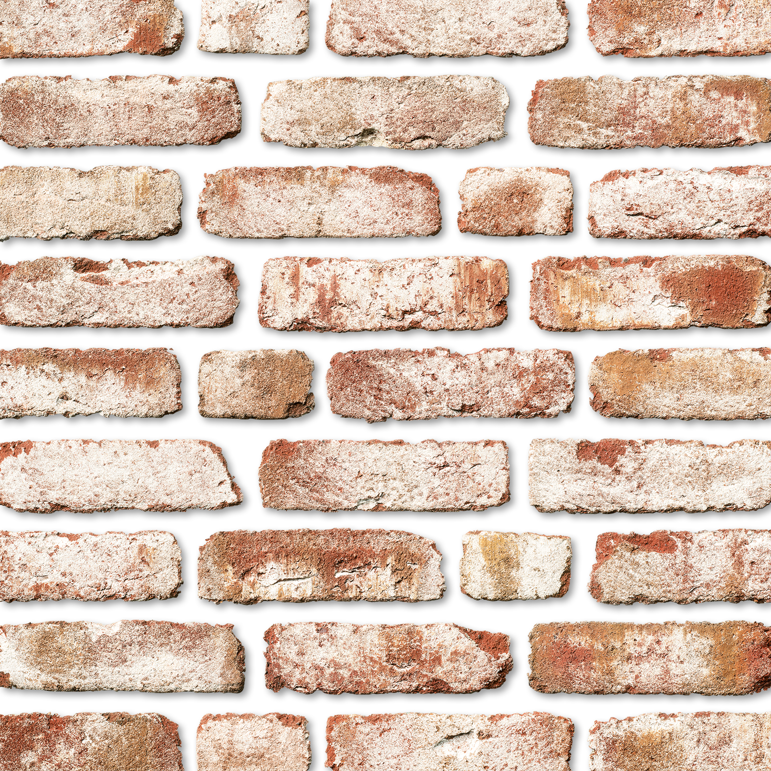 Rote Backsteinmauer auf schwarzem Hintergrund.