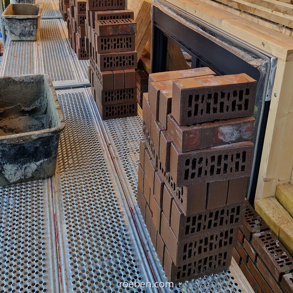 Klinkerfassade für Holzhäuser