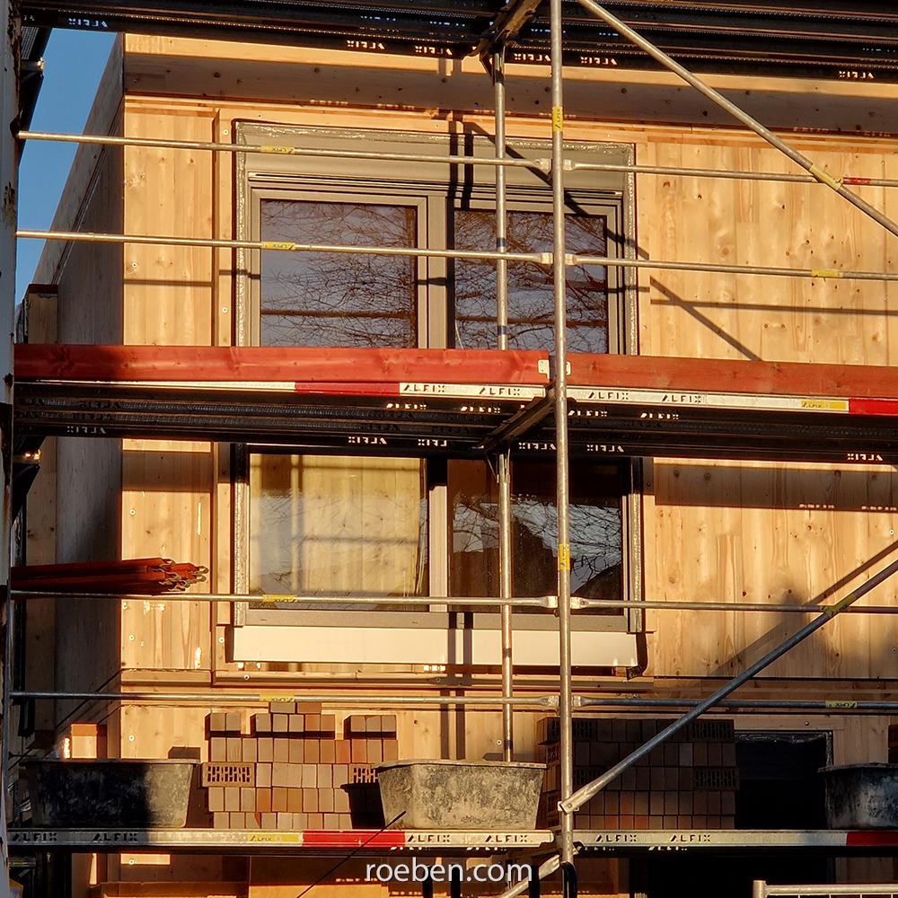 Klinkerfassade für Holzhäuser