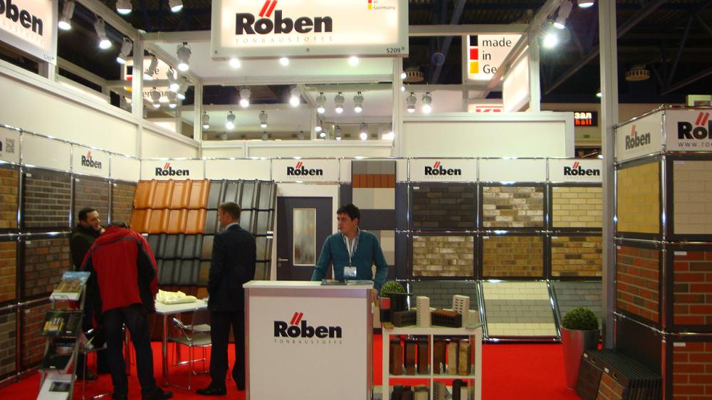 MosBuild 2013: Röben Klinker, Klinkerriemchen, Dachziegel, Pflasterklinker und Feinsteinzeug.