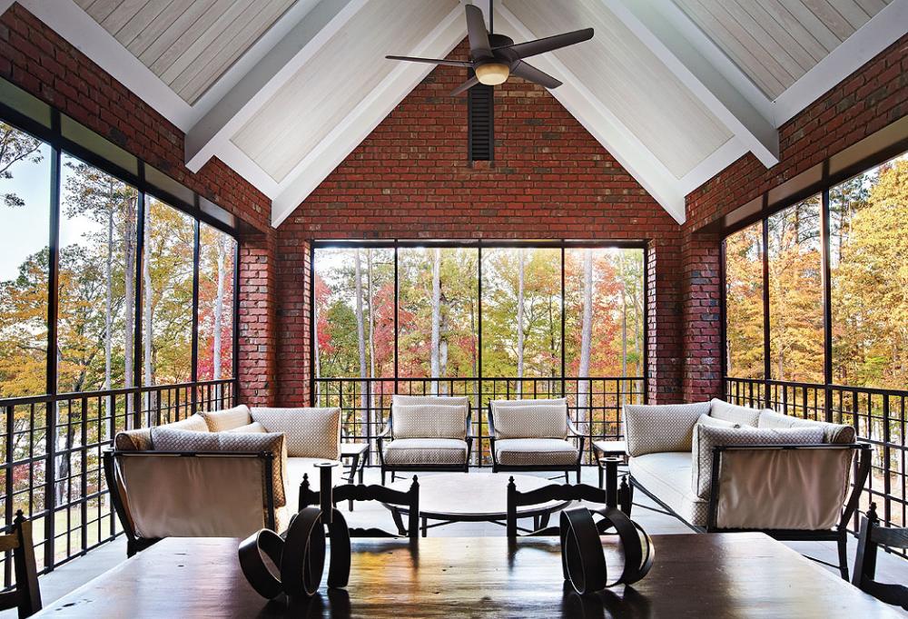 Wohnhaus Raleigh, NC State University, USA: Klinker Triangle Brick, Brick-Design®, Sondersortierung | Foto: Dustin Peck Photography