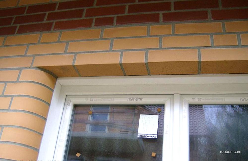 Fensterleibungen mit Formziegel Typ 420
