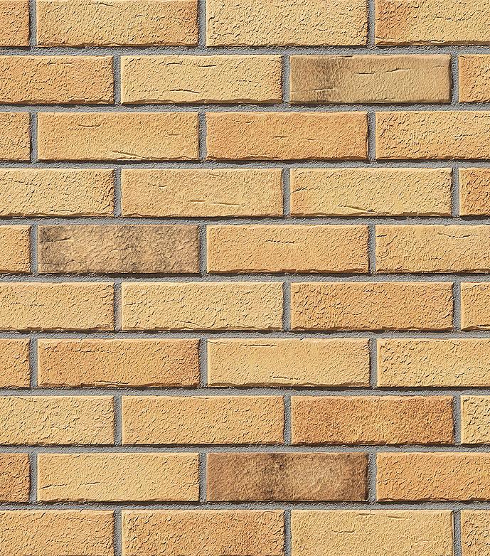 Keramik-Klinker AARHUS gelb-bunt, carbon