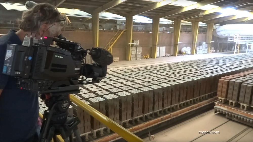 Der NDR dreht im Röben Klinkerwerk Querenstede