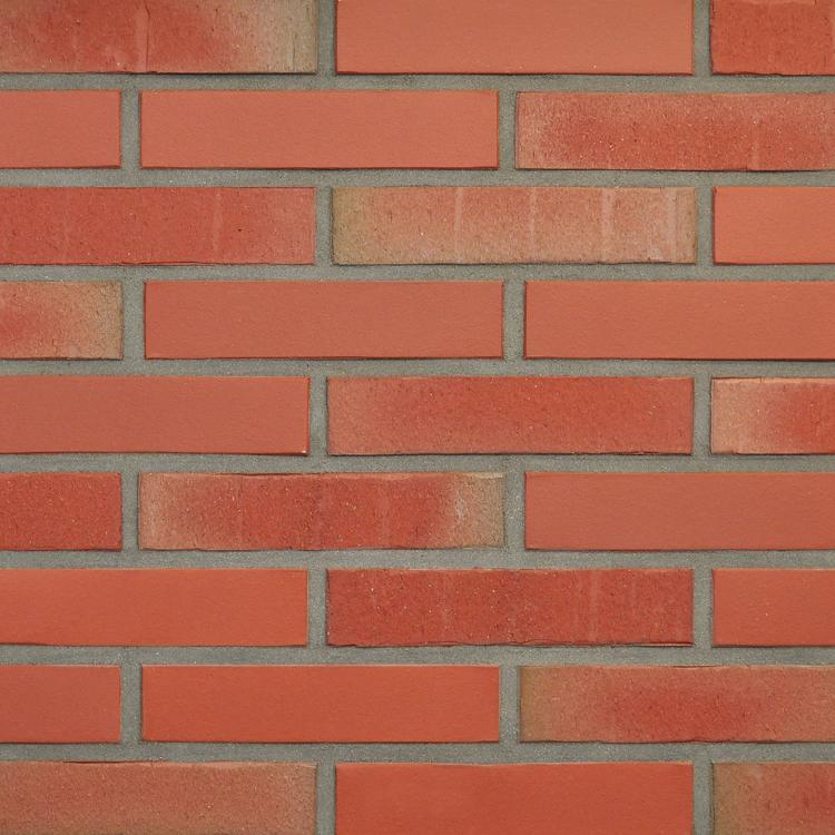 rot Musterfläche Klinkerriemchen