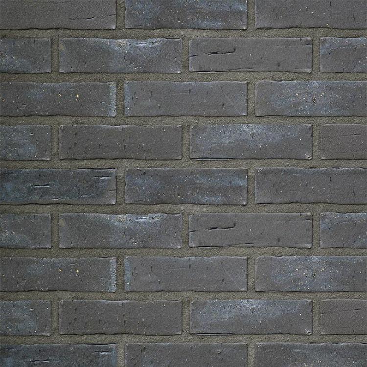 Brick-Design - Handstrich anthrazit-blau