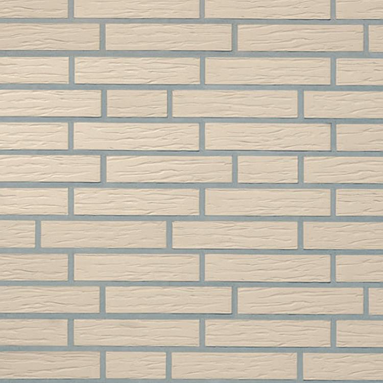 Ziegelmuster mit beigem Hintergrund und grauen Fugen.