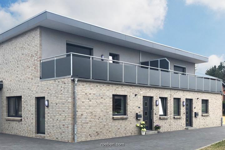 WIESMOOR sandgrau-kohle Doppelhaus