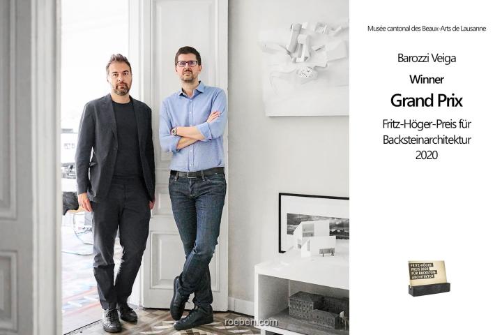 Fabrizio Barozzi und Alberto Veiga: Gewinner des Grand Prix 2020 - Fritz-Höger-Preis für Backsteinarchitektur