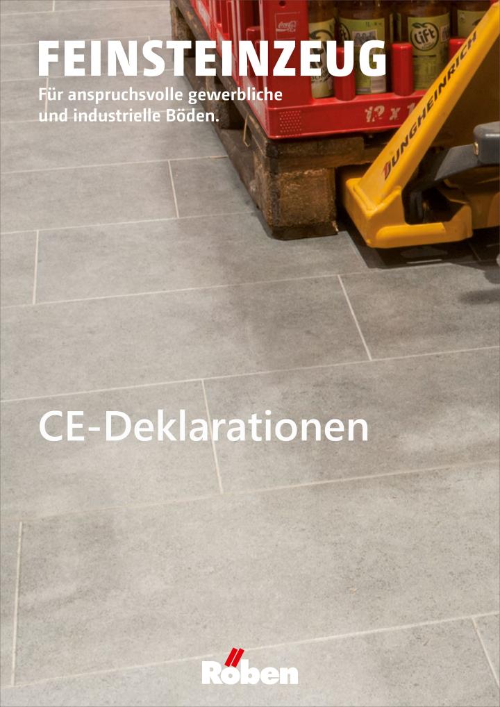 CE Deklarationen Feinsteinzeug