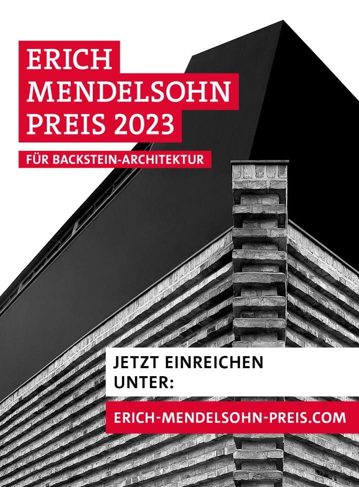 Jetzt Objekte einreichen: Erich-Mendelsohn-Preis 2023