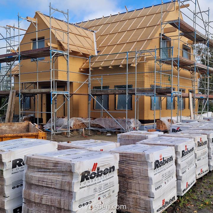 Klinkerfassade für Holzhäuser