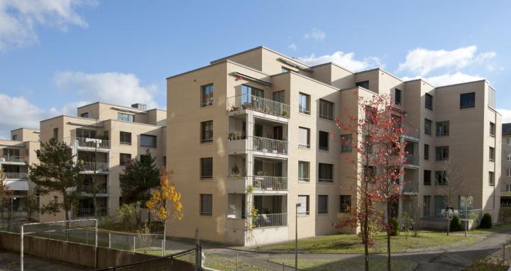 Wohnüberbauung Brunnmatt-Ost in Bern/CH, Hofseite: Klinker Brick-Design®, Sondersortierung