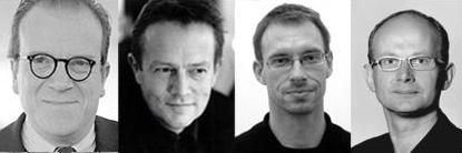 Die Jurymitglieder 2011, v.l.n.r.: Prof. Christoph Mäckler, Felix Claus, Prof. Ulrich Königs, Heiner Farwick Die Jurymitglieder 2011, v.l.n.r.: Prof. Christoph Mäckler, Felix Claus, Prof. Ulrich Königs, Heiner Farwick