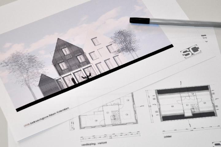 Die Planung für ein Einfamilienhaus mit zweischaliger Wandkonstruktion