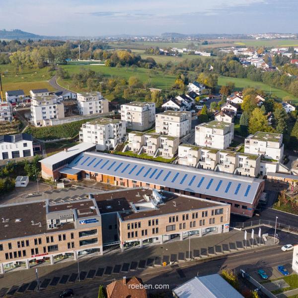 Rombold-Areal mit dem Haus der Gesundheit: Handstrichriemchen WIESMOOR erd-bunt