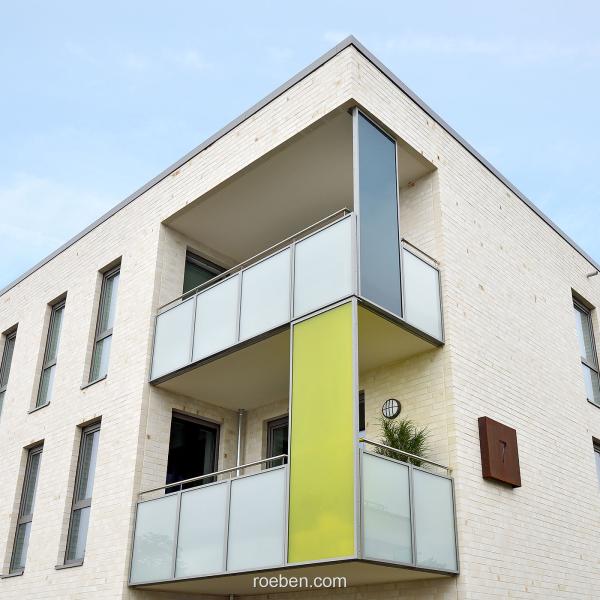 Klinker LYON perlweiß für die Wohnanlage in Pansdorf