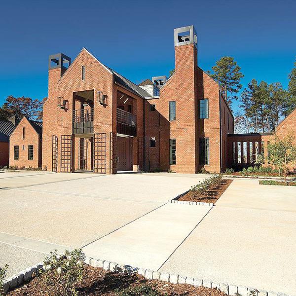 Wohnhaus Raleigh, NC State University, USA: Klinker Triangle Brick, Brick-Design®, Sondersortierung | Foto: Dustin Peck Photography