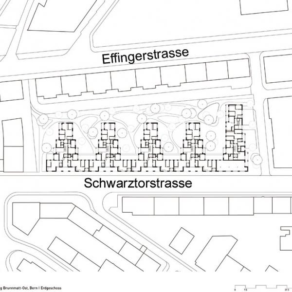 Brunnmatt-Ost in Bern/CH: Lage und Grundriss