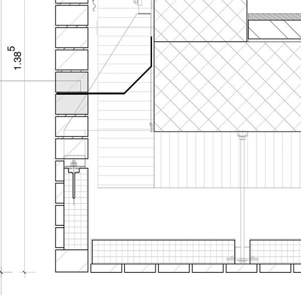 Hochschulgebäude Bern/CH - Klinker: Brick-Design®, Sondersortierung, untergehängtes Deckenelement