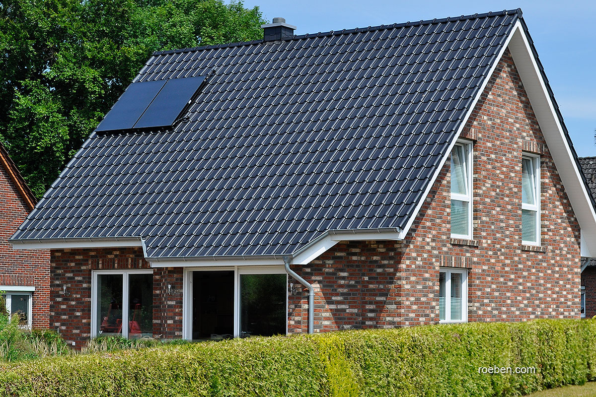 Röben Handformverblender DYKBRAND | Dachziegel FLANDERNplus anthrazit